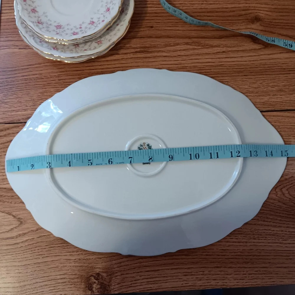 Vintage 5 Mitterteich Bavaria plates, made in Germany, Lady Claire style. - Picture 8 of 10